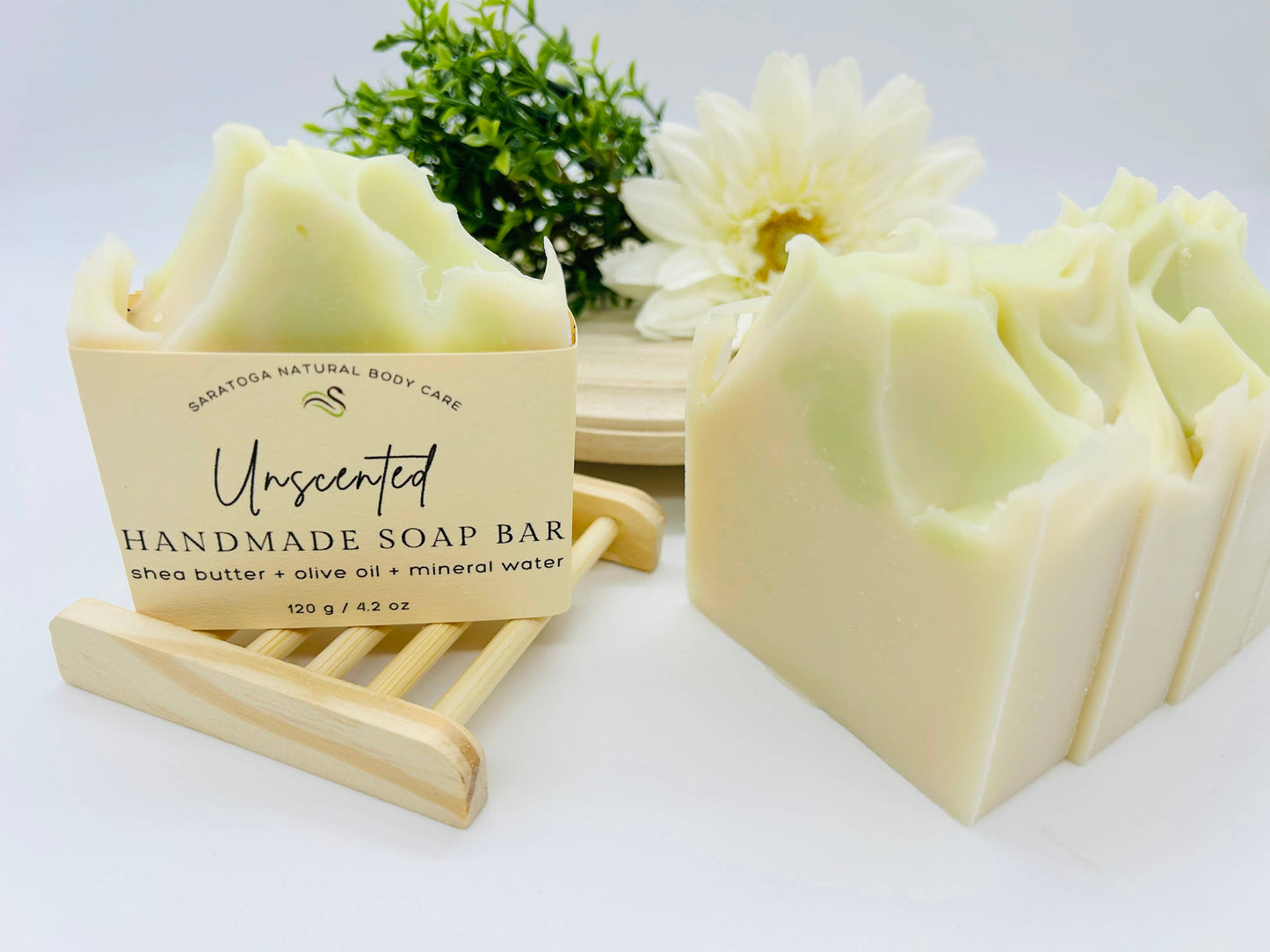 Unscented Handmade Soap Bar NATURAL VEGAN COLD PROCESS