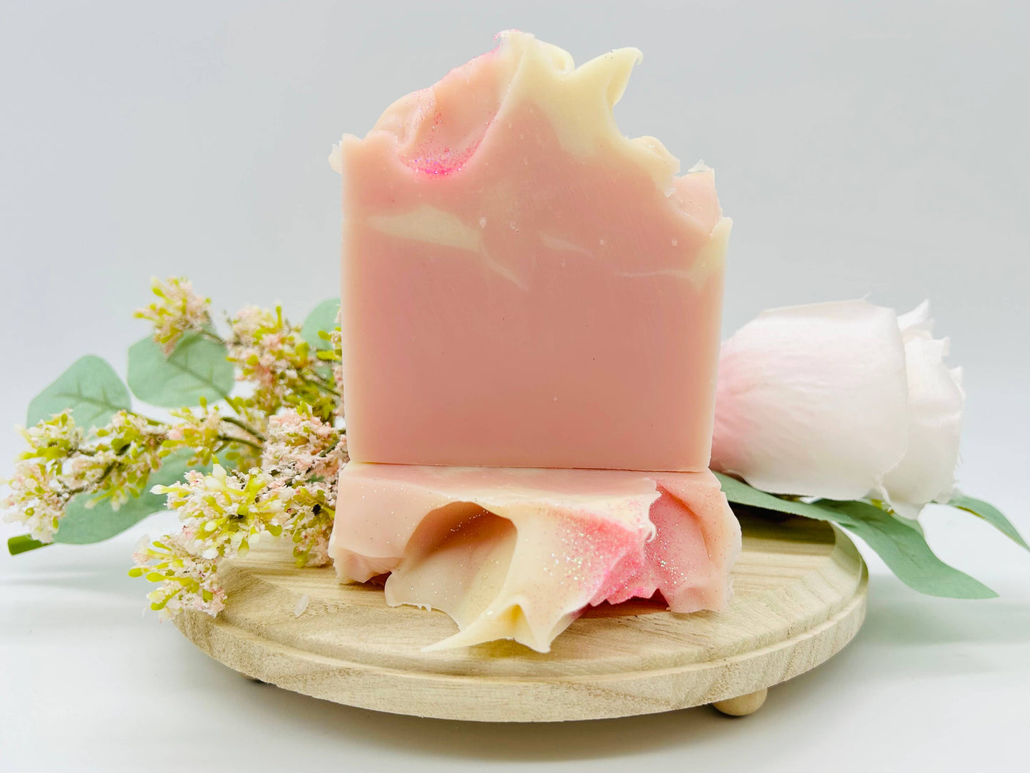 Pink Berry Mimosa Handmade Soap Bar VEGAN COLD PROCESS