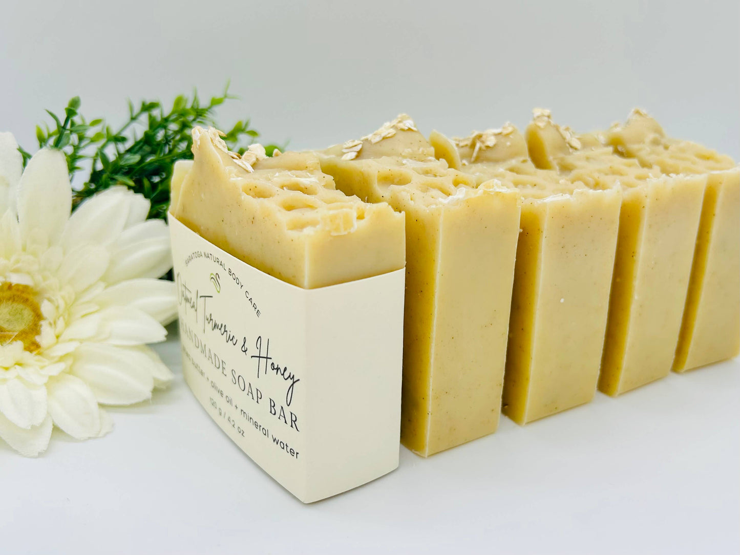 NEW Oatmeal Turmeric & Honey Handmade Soap Bar VEGAN