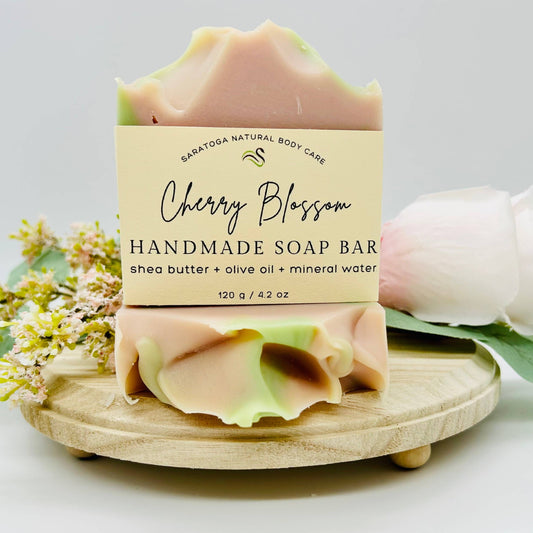 Cherry Blossom Handmade Soap Bar VEGAN COLD PROCESS