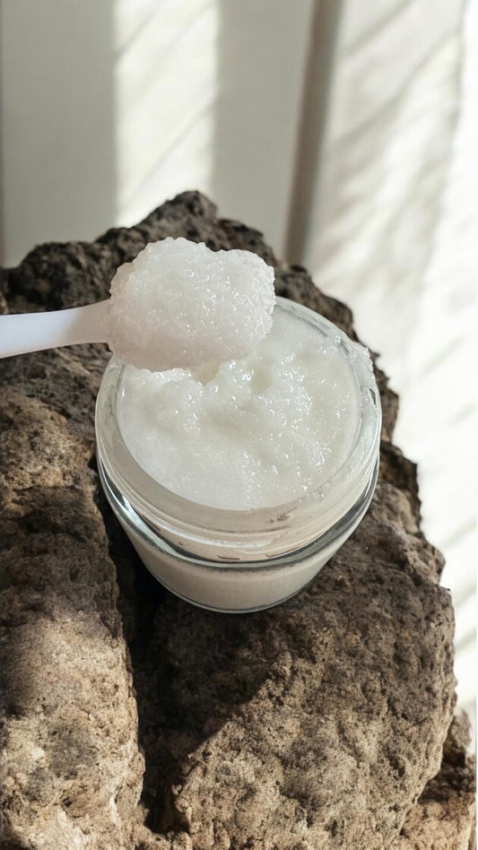 Sea Salt, Coconut Oil & Lemon Handmade Face Scrub