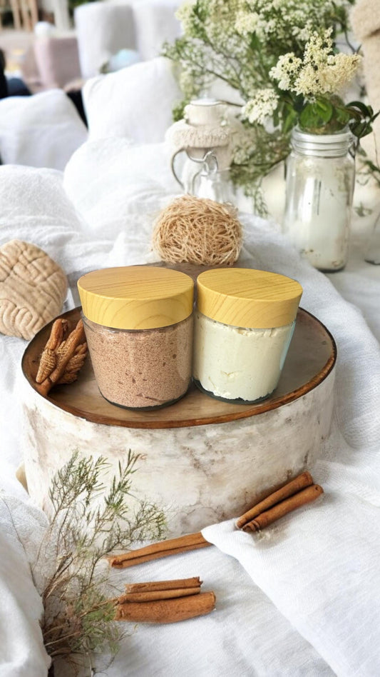 Cinnamon Latte Combo Set | Body Scrub & Body Butter | Great gift